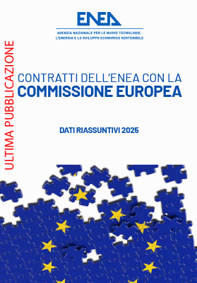 Copertina della pubblicazione: Contratti dell'ENEA con la Commissione Europea – Dati Riassuntivi 2025